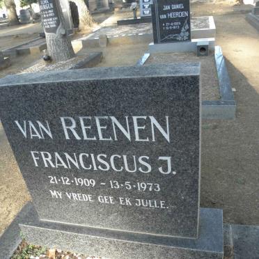 REENEN Franciscus J., van 1909-1973