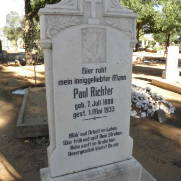 RICHTER Paul 1888-1933