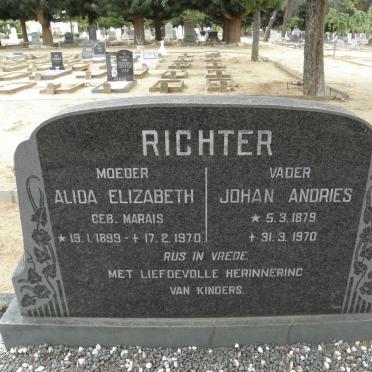 RICHTER Johan Andries 1879-1970 &amp; Alida Elizabeth MARAIS 1899-1970