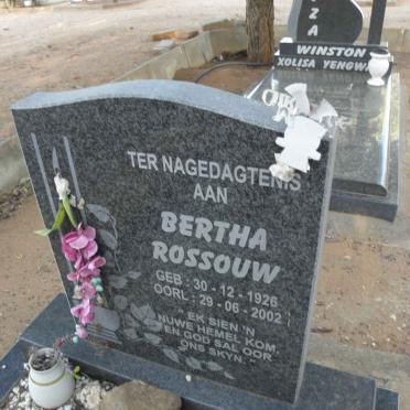 ROSSOUW Bertha 1926-2002