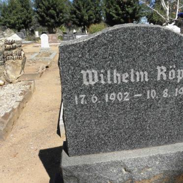 RÖPE Wilhelm 1902-1952