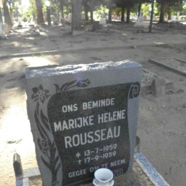 ROUSSEAU Marijke Helene 1959-1959