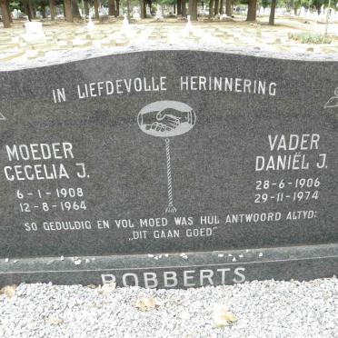ROBBERTS Daniël J. 1906-1974 &amp; Cecelia J. 1908-1964