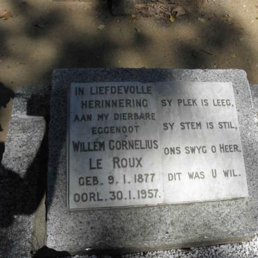 ROUX Willem Cornelius, le 1877-1957