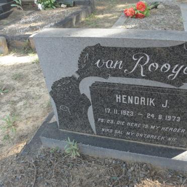 ROOYEN Hendrik J., van 1923-1973