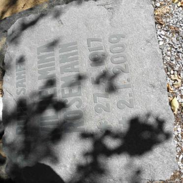 RÖSEMANN Wilhelmina 1917-2009