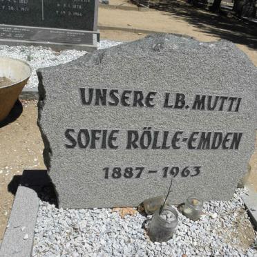 RÖLLE-EMDEN Sofie 1887-1963