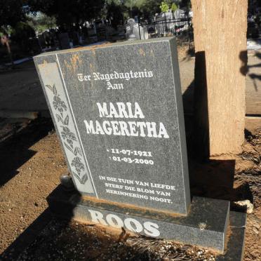 ROOS Maria Mageretha 1921-2000