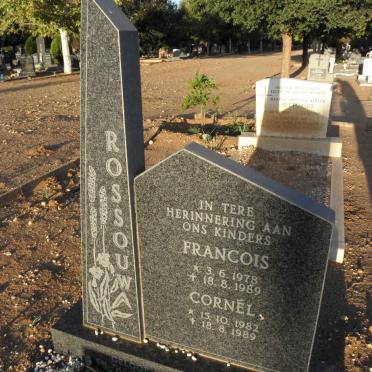 ROSSOUW Francois 1978-1989 :: ROSSOUW Cornél 1982-1989