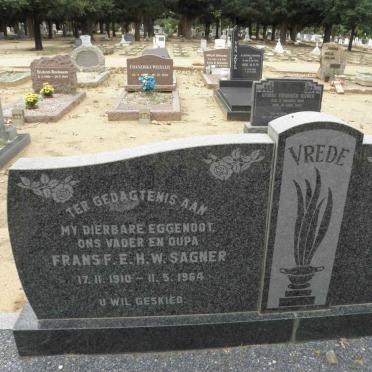 SAGNER Frans F.E.H.W. 1910-1964