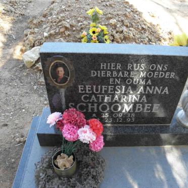 SCHOOMBIE Eeufesia Anna Catharina 1938-1993
