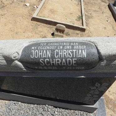 SCHRADE Johan Christian 1934-1978