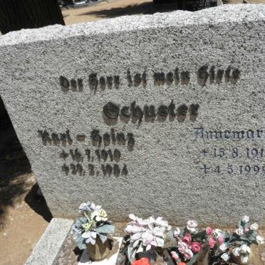 SCHUSTER Karl-Heinz 1910-1984 &amp; Annemarie 1913-1999