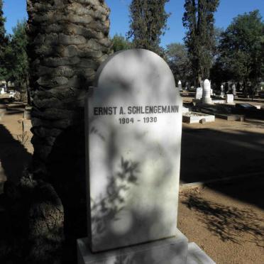 SCHLENGEMANN Ernst A. 1904-1930
