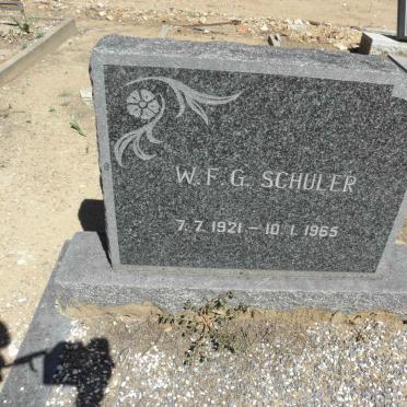 SCHULER W.F.G. 1921-1965