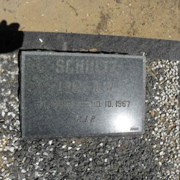 SCHULTZ Louis D.W. 1921-1967