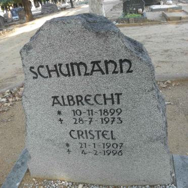 SCHUMANN Albrecht 1899-1973 &amp; Cristel 1907-1996