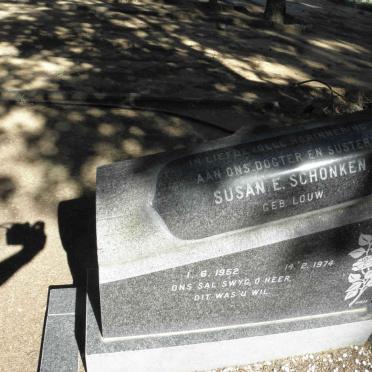 SCHONKEN Susan E. nee LOUW 1952-1974