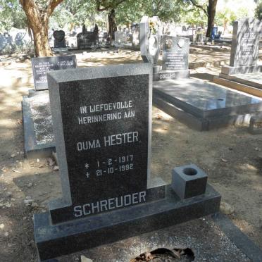 SCHREUDER Hester 1917-1992