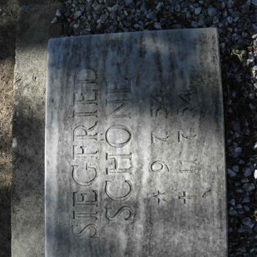 SCHONE Siegfried 1954-1954