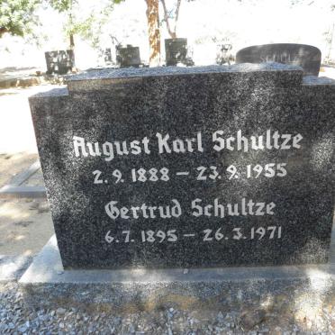 SCHULTZE August Karl 1888-1955 &amp; Gertrud 1895-1971