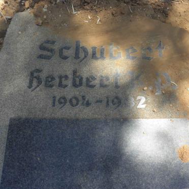 SCHUBERT Herbert K.P. 1904-1982