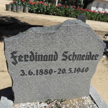 SCHNEIDER Ferdinand 1880-1940