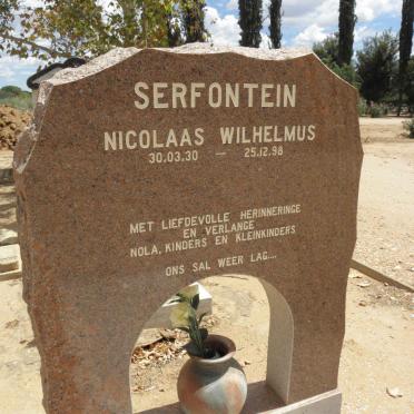 SERFONTEIN Nicolaas Wilhelmus 1930-1998