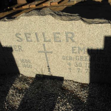 SEILER Peter 1889-1960 &amp; Emilie GREBESTEIN 1900-1978