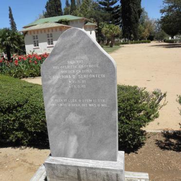 SERFONTEIN Catherina D. 1881-1942