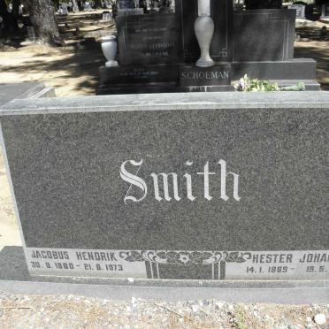 SMITH Jacobus Hendrik 1880-1973 &amp; Hester Johanna 1889-1978