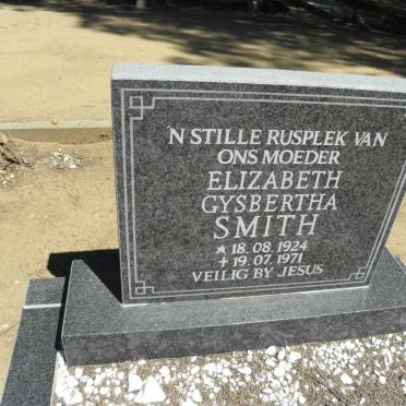 SMITH Elizabeth Gysbertha 1924-1971