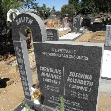 SMITH Cornelius Johannes 1921-2004 &amp; Susanna Elizabeth 1924-2002