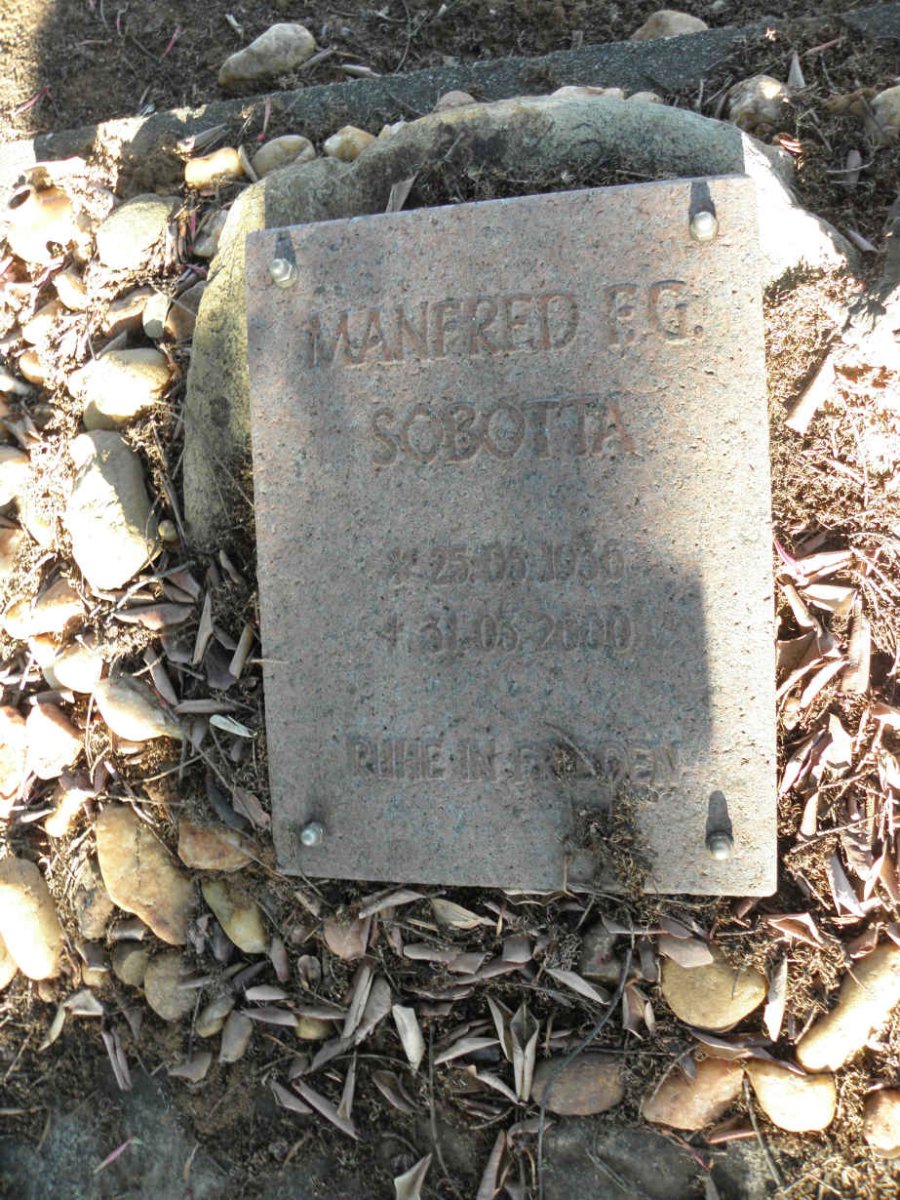 SOBOTTA Manfred F.G. 1936-2000