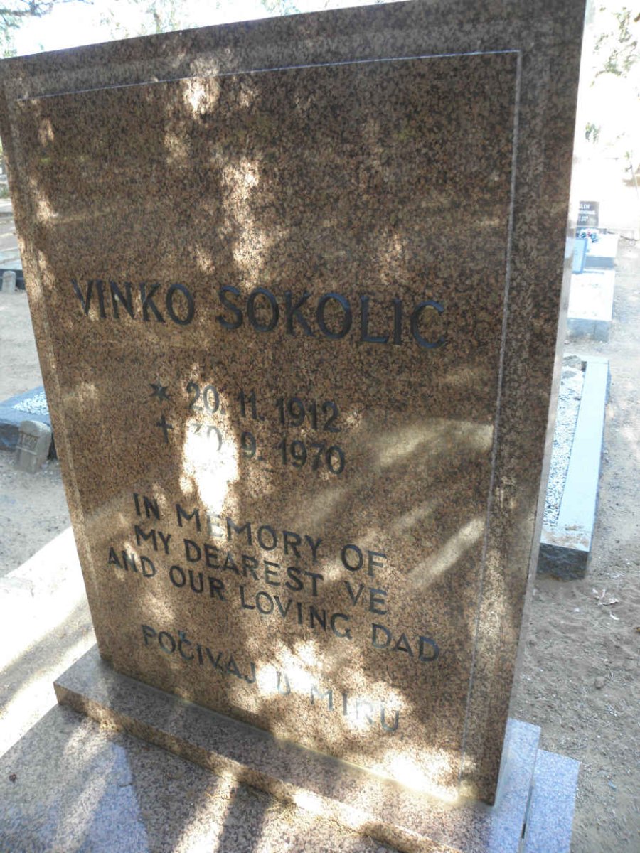SOKOLIC Vinko 1912-1970