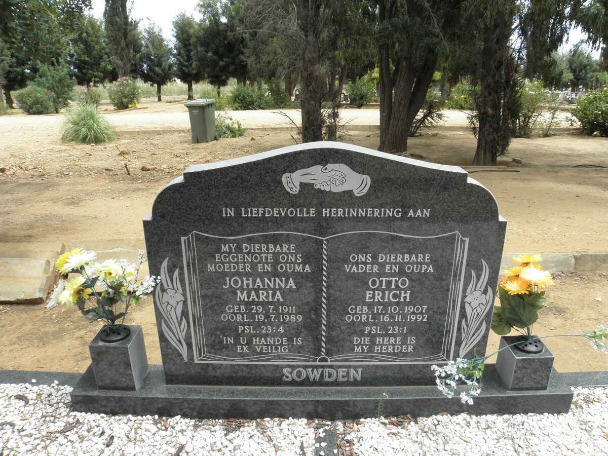 SOWDEN Otto Erich 1907-1992 &amp; Johanna Maria 1911-1989