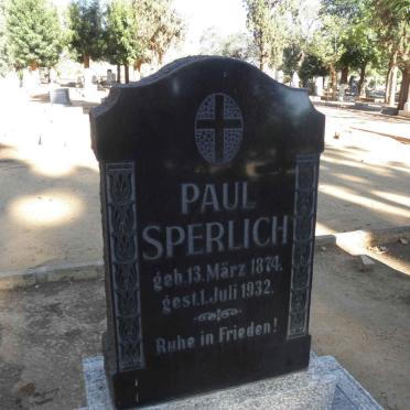 SPERLICH Paul 1874-1932