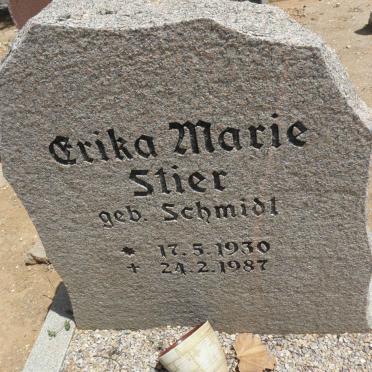 STIER Erika Marie nee SCHMIDT 1930-1987