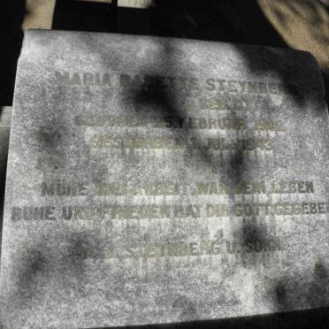 STEYNBERG Maria Babette nee OTT 1902-1943