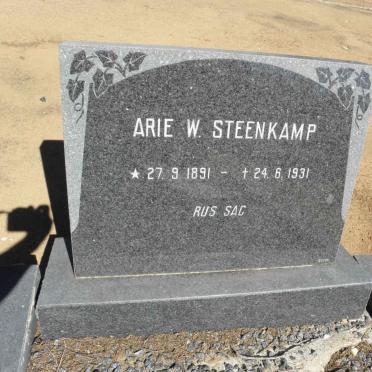 STEENKAMP Arie W. 1891-1931