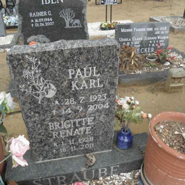 STRAUBE Paul Karl 1923-2004 &amp; Brigitte Renate 1928-2011