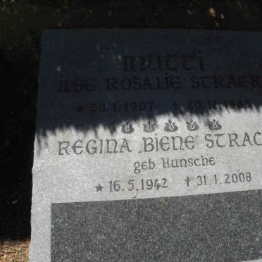 STRACK Ilse Rosalie 1907-1985 :: STRACK Regina nee HUNSCHE 1942-2008