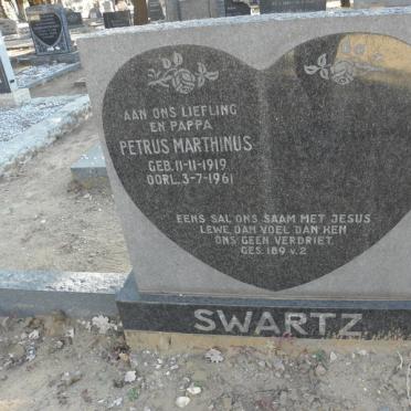 SWARTZ Petrus Marthinus 1919-1961