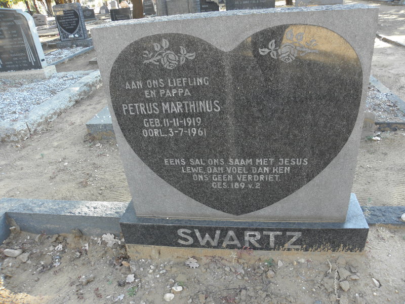 SWARTZ Petrus Marthinus 1919-1961