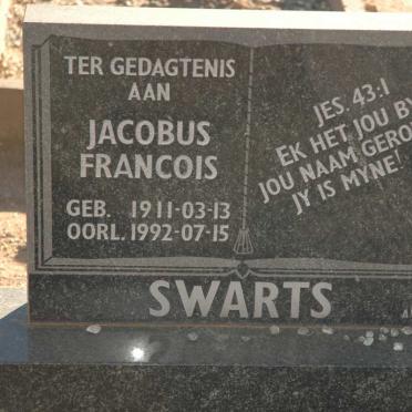 SWARTS Jacobus Francois 1911-1992