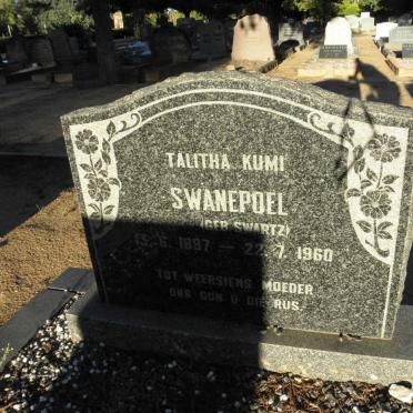 SWANEPOEL Talitha Kumi nee SWARTZ 1897-1960