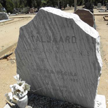 TALJAARD Christiaan Marthinus 1912-1989 &amp; Hester Regina 1916-1985