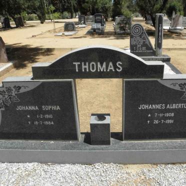 THOMAS Johannes Albertus 1908-1991 &amp; Johanna Sophia 1910-1984