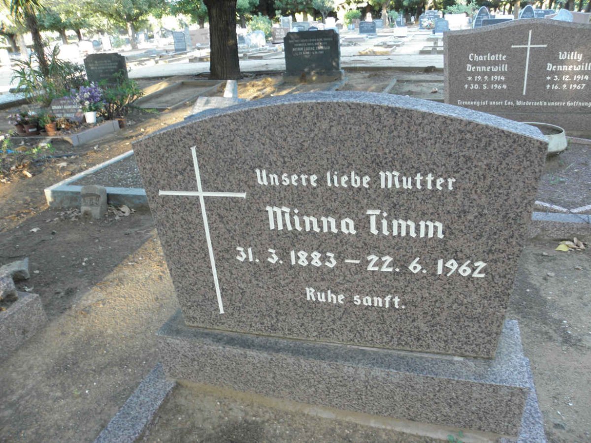 TIMM Minna 1883-1962