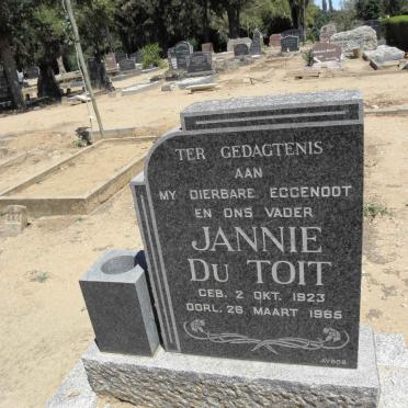 TOIT Jannie, du 1923-1965